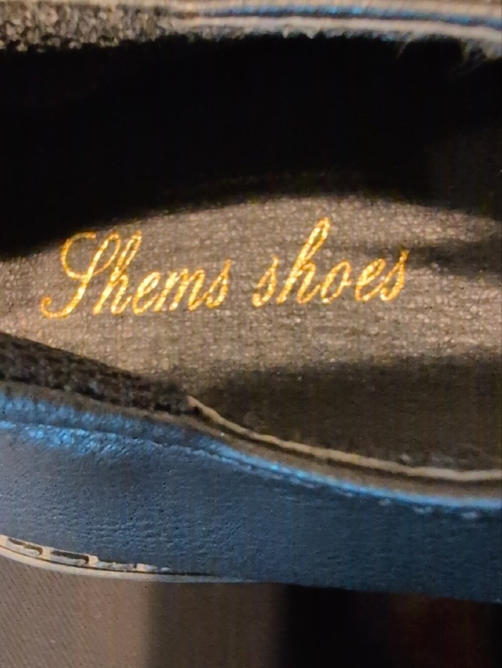 THems Black Chunky Mary Jane Platform Heels with Buckle - Picture 2 of 7